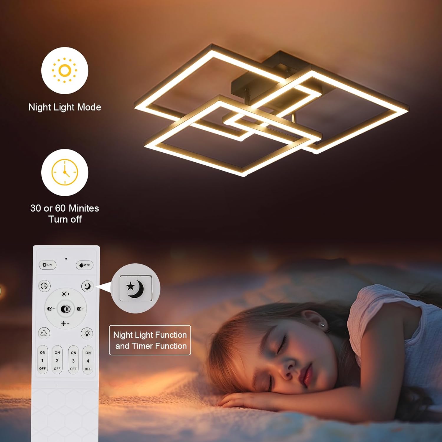 Night Light icon on remote