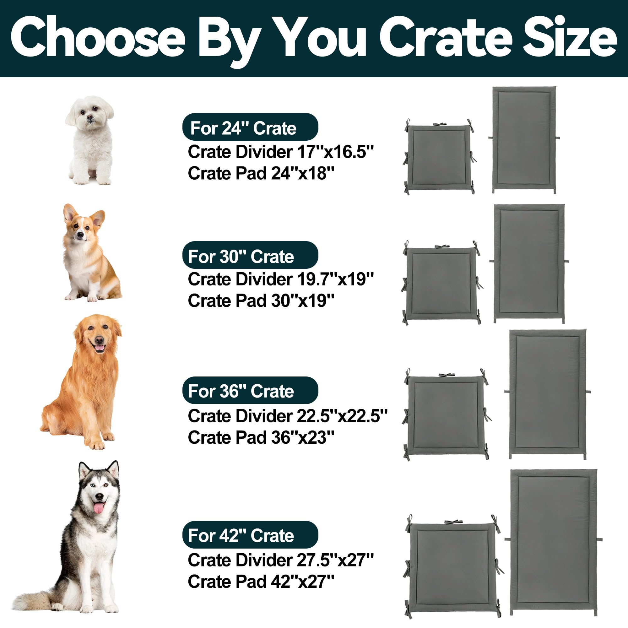 Picture of Snapklik.com : Hombys Soft Dog Crate Divider Panel