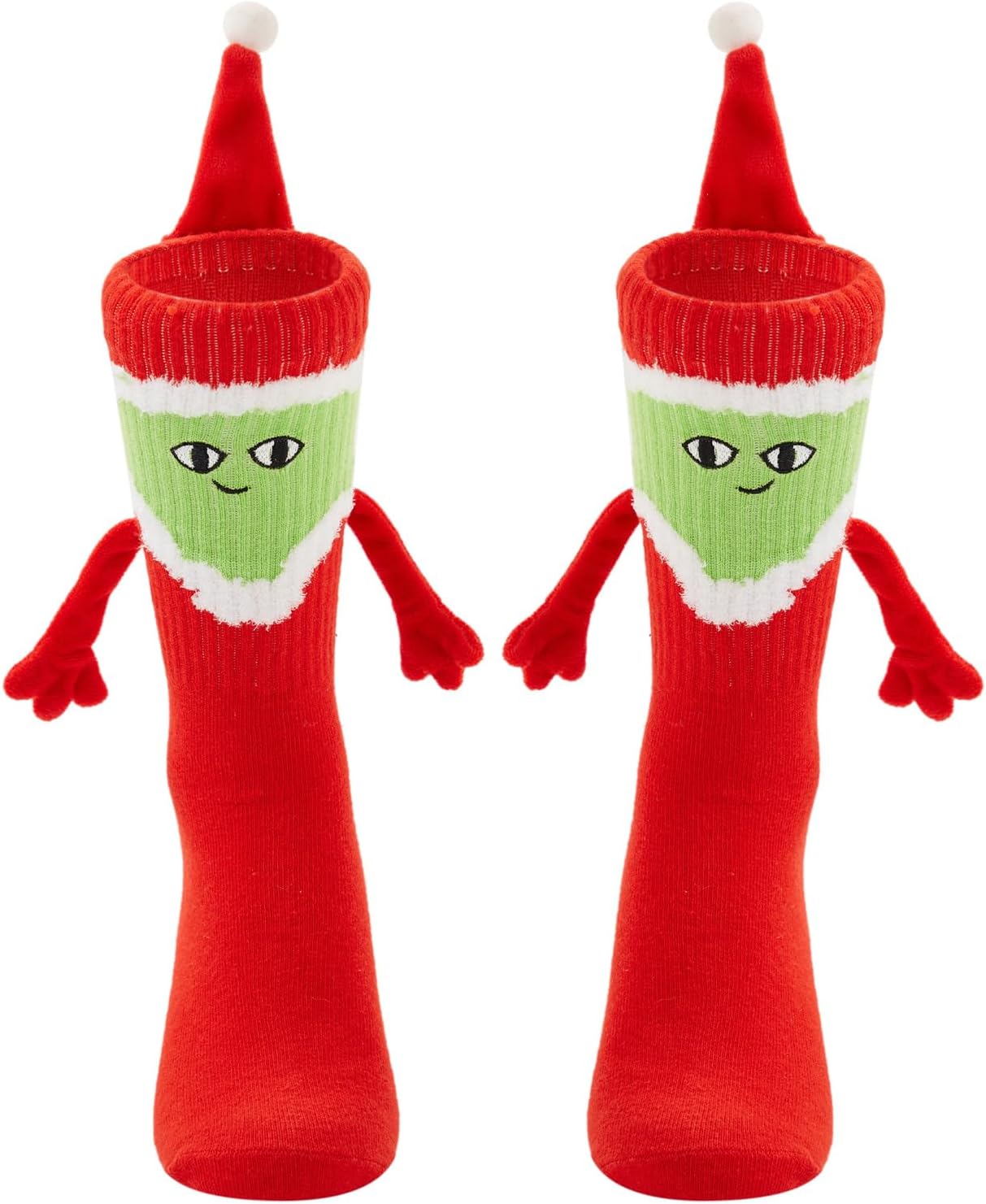 AwoscutHoliday Stockings Novelty Hand In Hand Cute Holiday Gifts Socks Family Couple Matching Xmas Socks for Adult Kid