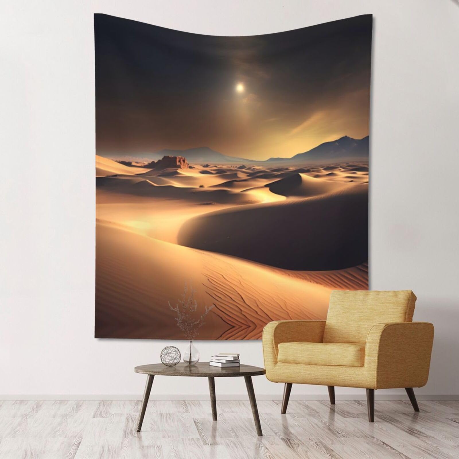 ZZYYDS Floral Wall Decor Tapestry Sahara Desert for Living Room Dormitory Home Decor Party Background, 60x51 Inch (Vertical)