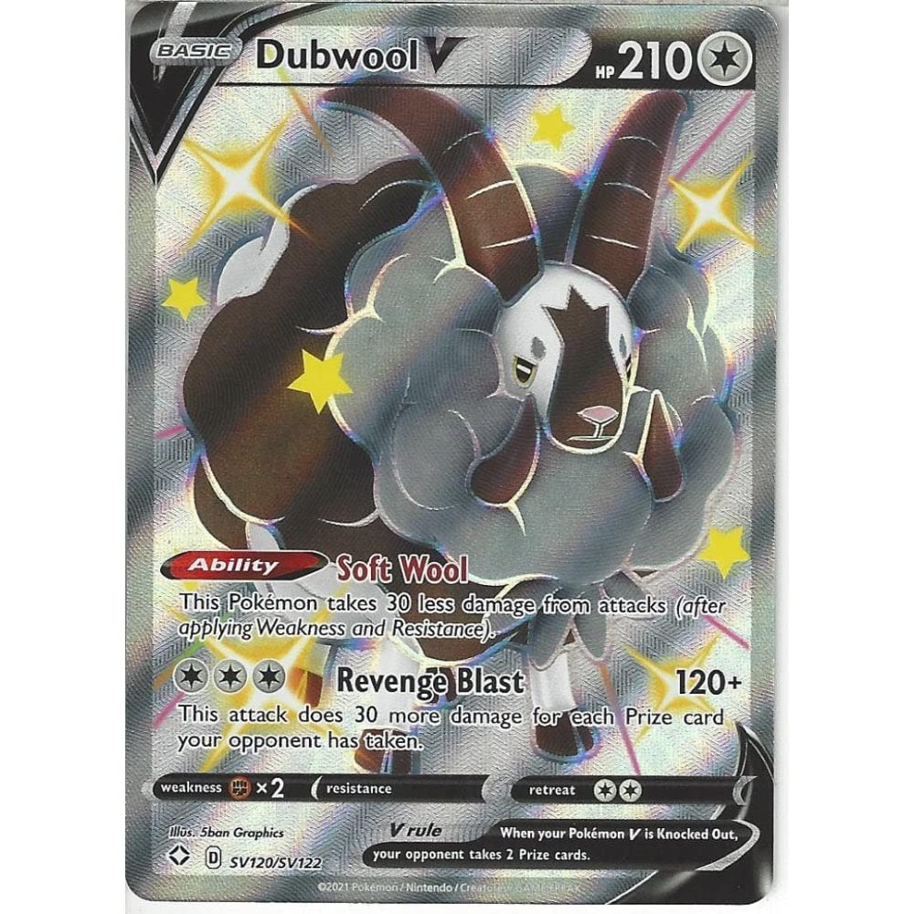 dubwool v pokemon card Dubwool V - Shining Fates: Shiny Vault [SHINY HOLO RARE]