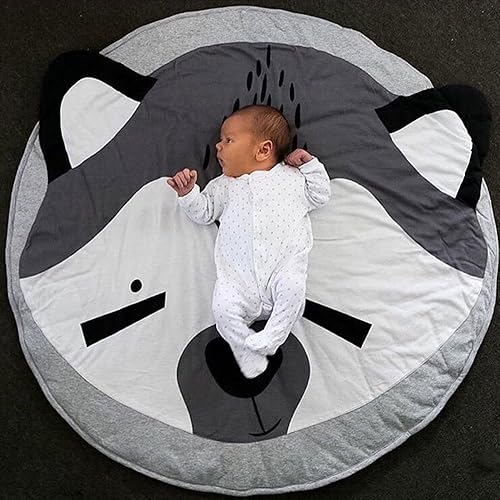 Miniatura 2 de Hiltow Tapete de juego para bebé, tapete de piso para bebé, tapete redondo de 35.4 pulgadas para niños, bebés, niñas, niños y niños pequeños