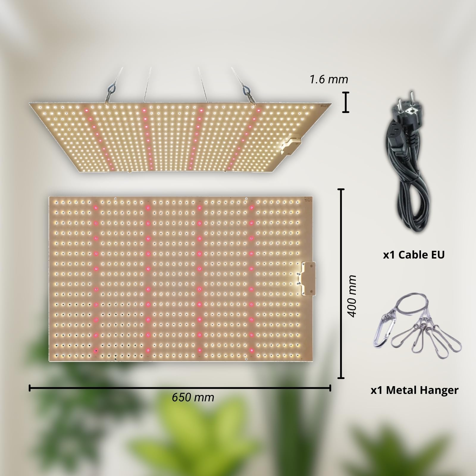 LUCIUS - LED Quantum Board 240W – Panel LED de Cultivo Indoor con Espectro Completo, Crecimiento & Floración, Invernaderos y plantas con flores, Máxima Producción