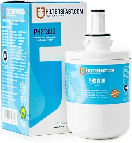 Filters Fast PH21310 - Repuesto compatible con cartucho de filtro de agua de carbono Samsung DA29-00020B, dispensador de agua para refrigerador
