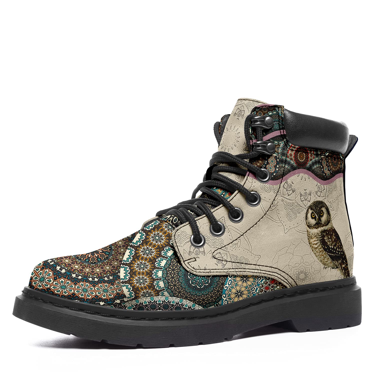 coolcustomize Custom Flower Mandala Animal Print Boots for Women Fashion Boots Winter Boots for Girl Lady