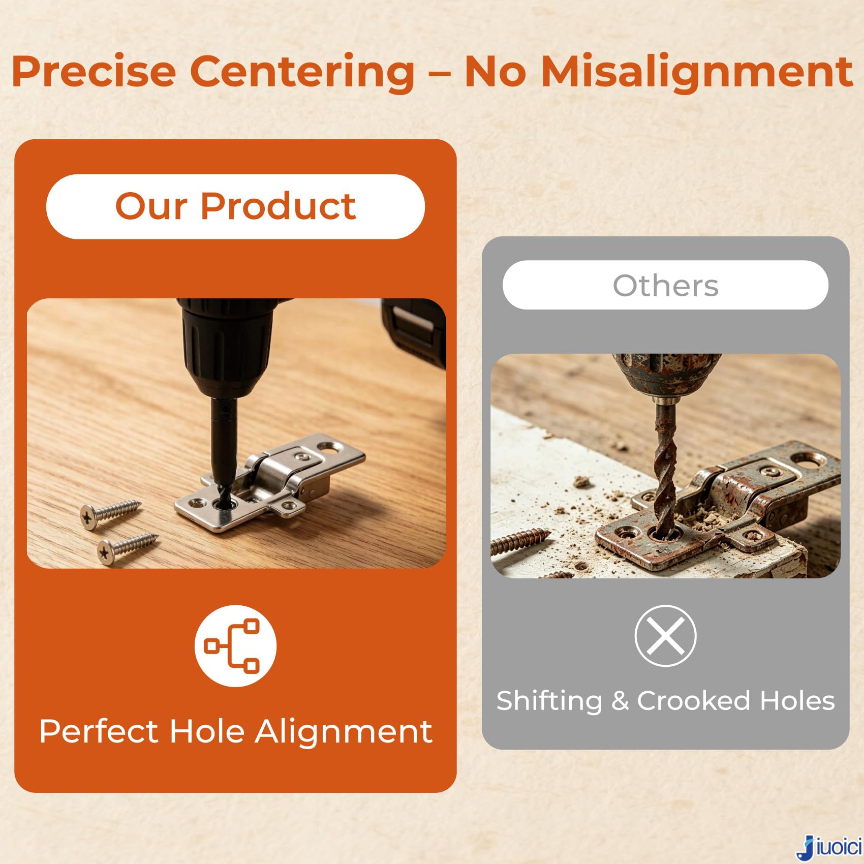 Self-Centering Drill Bit Set - Perfect Hinge Installation -6