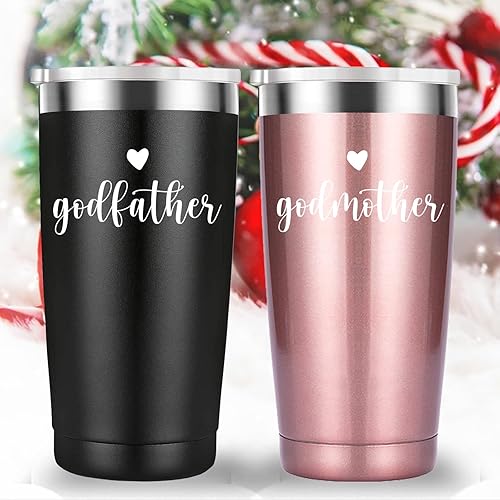 Miniatura 9 de Taza de viaje para padrino y madrina. Regalo de propuesta de padrinos. Regalos de aniversario, cumpleaños, Navidad para padrinos. Regalos de