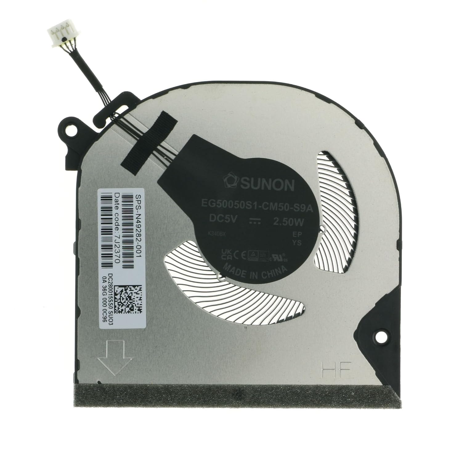 Replacement CPU+GPU Cooling Fan for HP Envy x360 15Z-FH 15-FH 15-FH0013DX 15-FE0013DX 2-in-1 N49282-001, DC280015SS0, N47948-001, DC280015TS0, N49281-001, DC280015QS0, DC280015RS0