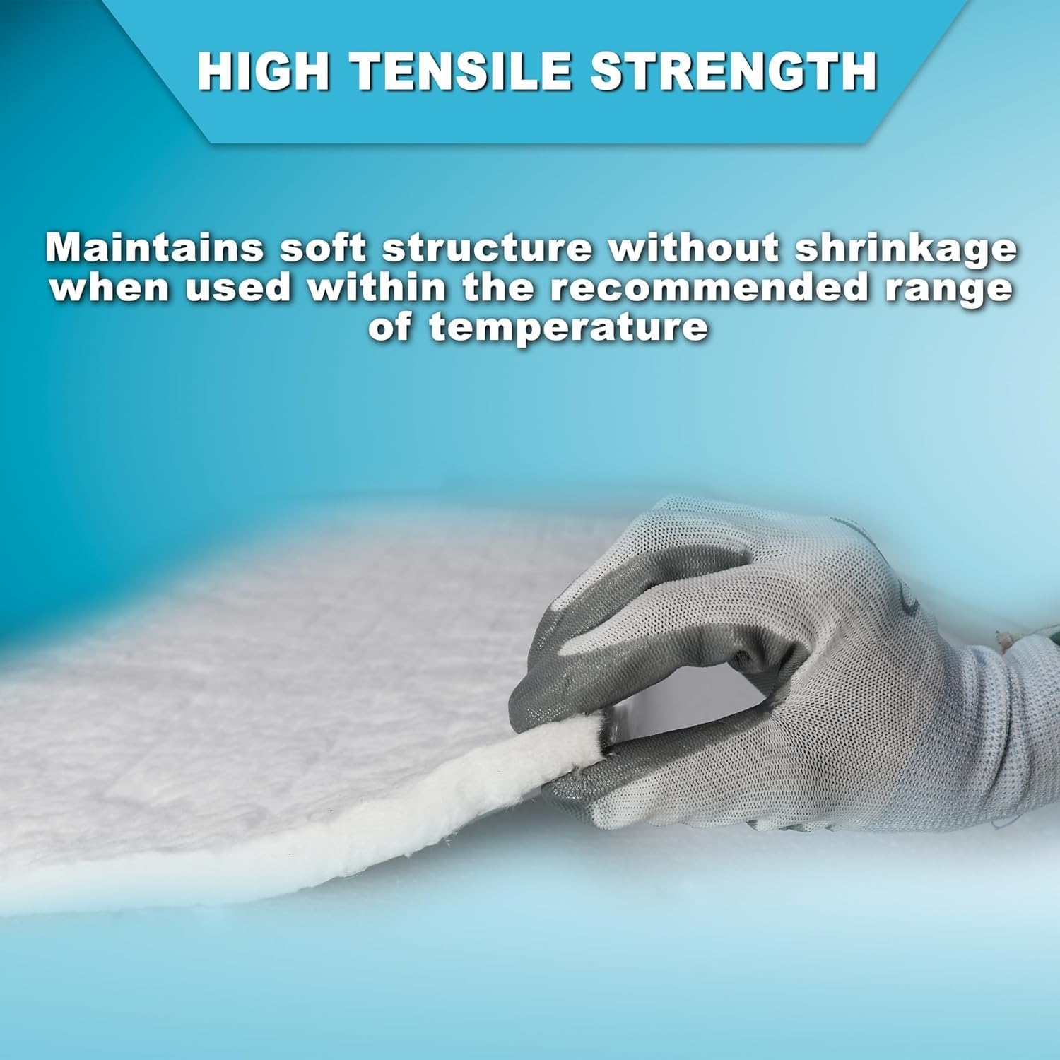 Ceramic Fiber Blanket with Aluminum Foil Facing - 2400F High Temperature Insulation Blanket for Stove Furnace Forge Kiln Fireplace,Thickness: 10mm