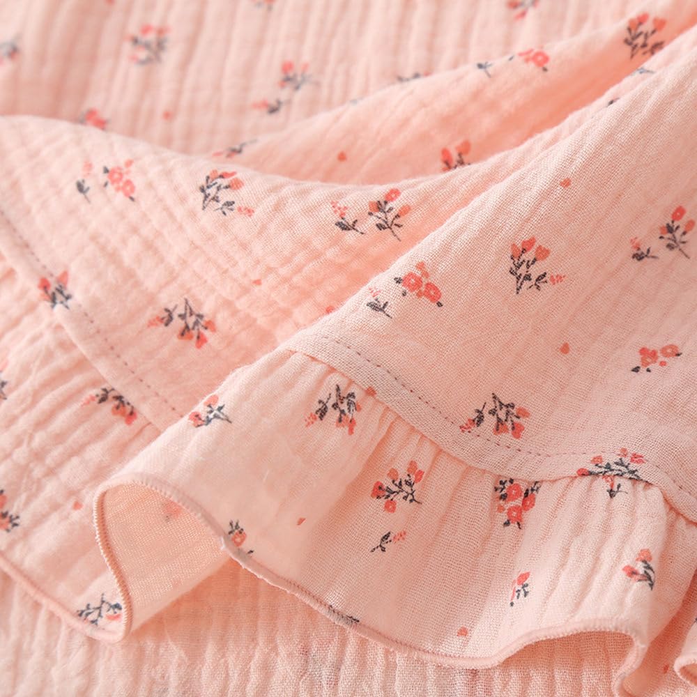 Camicia da Notte Donna - Camicia da Notte A Maniche Lunghe Primavera Estate Donna Camicia da Notte Stampata Floreale in Pizzo Accappatoio Sottile Pigiama da Notte