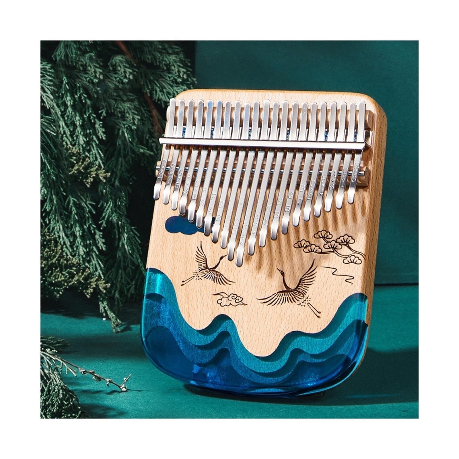 Kalimba Kalimba 21-tonowy dwupalcowy instrument fortepianowy kciukowy dla początkujących kalimba