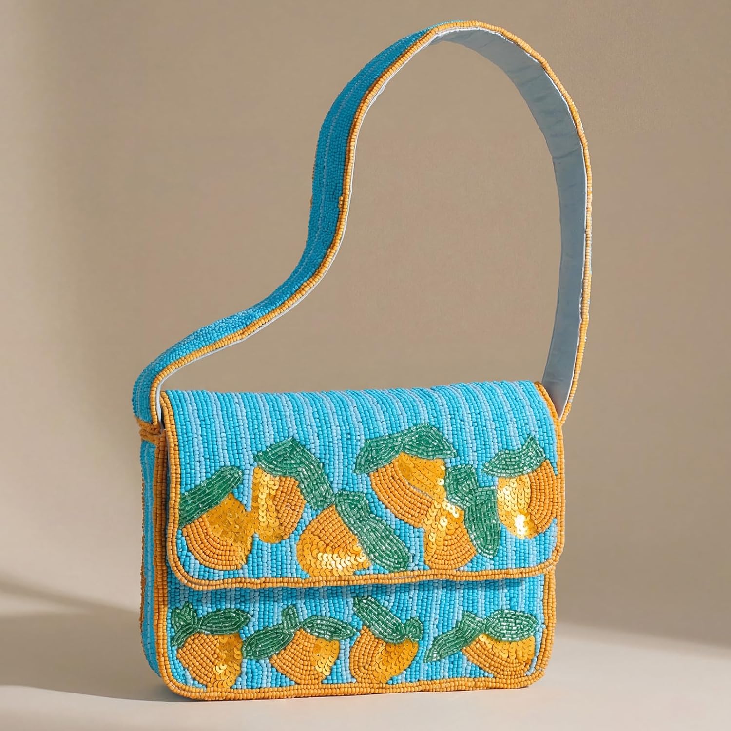 Beaded Shoulder Bag - Handmade Beaded Handbag, Clutch, Purse for Valentine's Day Her Women Gift - Image 6