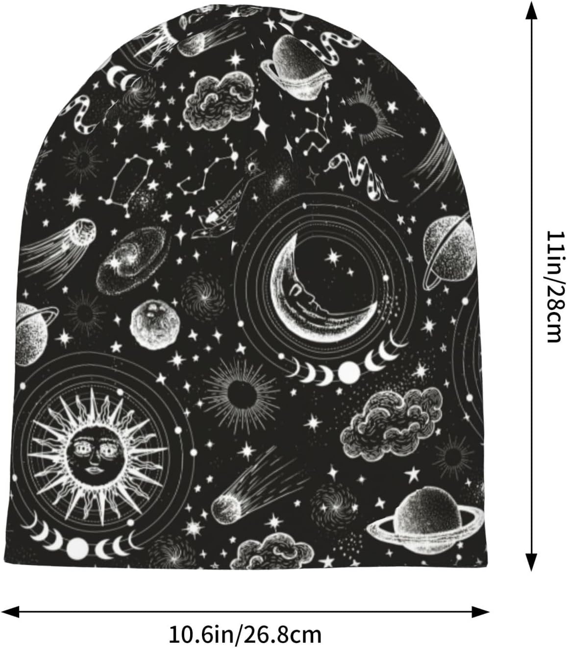 Beanie Hat Skull Cap Chemo Hat Slouchy Cap Headwear Stretch Knitted Hats - Image 3