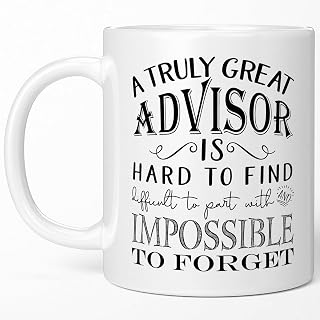 Sweet & Salty Advisor Appreciation Gifts - A Truly Great Advisor is Hard to Find Coffee Mug, Best Thank You Present for Ag Teacher PHD Academic or Financial Advising Men Women - 11oz White