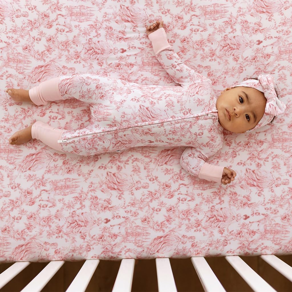 Posh Peanut Baby Crib Sheets for Boys & Girls - Viscose from Bamboo Crib Sheets for Standard Baby Mattresses (52" X 28" X 9") Antoinette