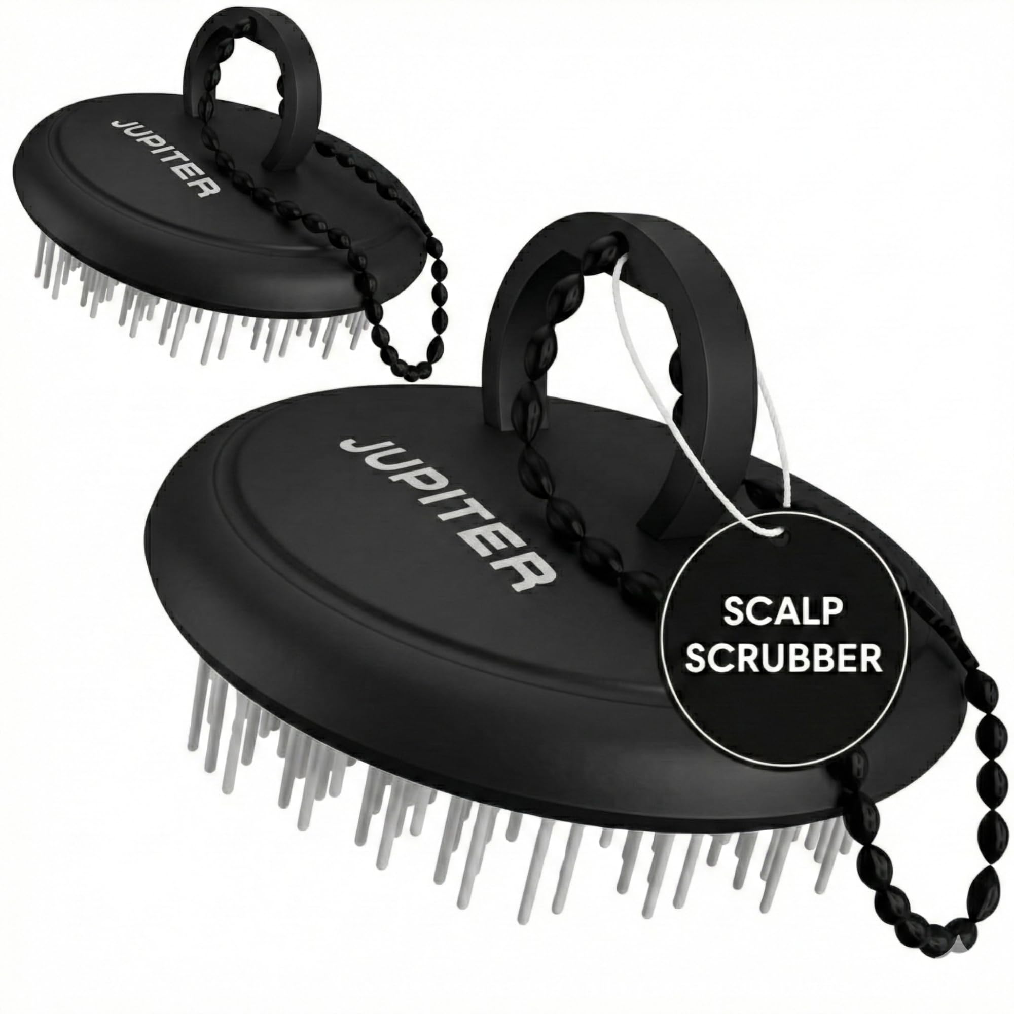 Diangel Scalp Lift ブラック Jupiter Scalp Exfoliator - Scalp Massager Tool for Wet & Dry Hair