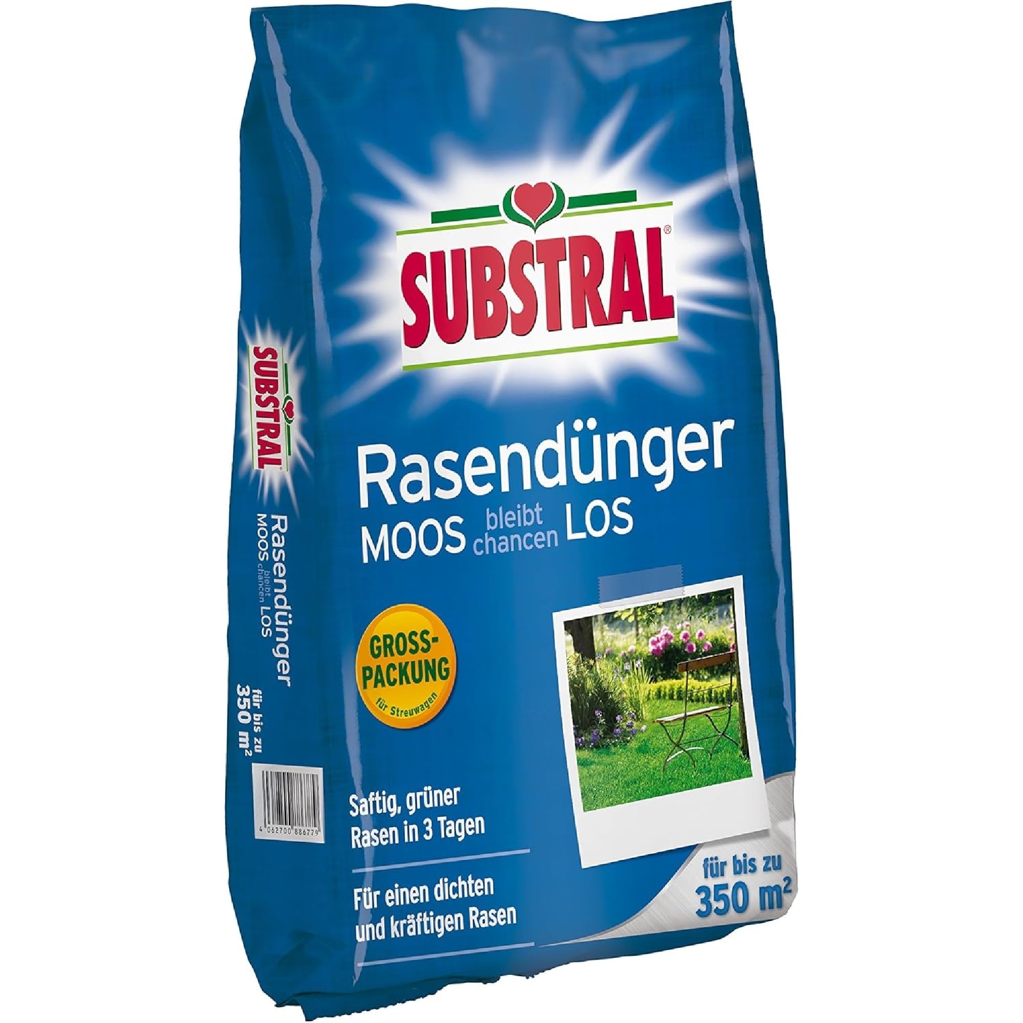Substral Rasendünger MOOS bleibt chancenLOS 10,5kg 350m² mit Extra Eisen