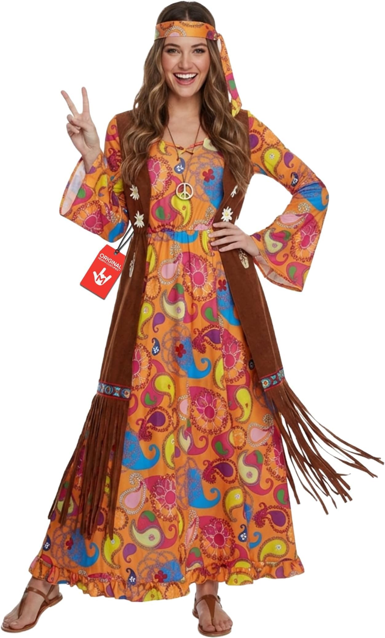 Hippie Costume Women, 70s Outifts for Women, 60s Long Dress, 70s Disco Outfits for Womens