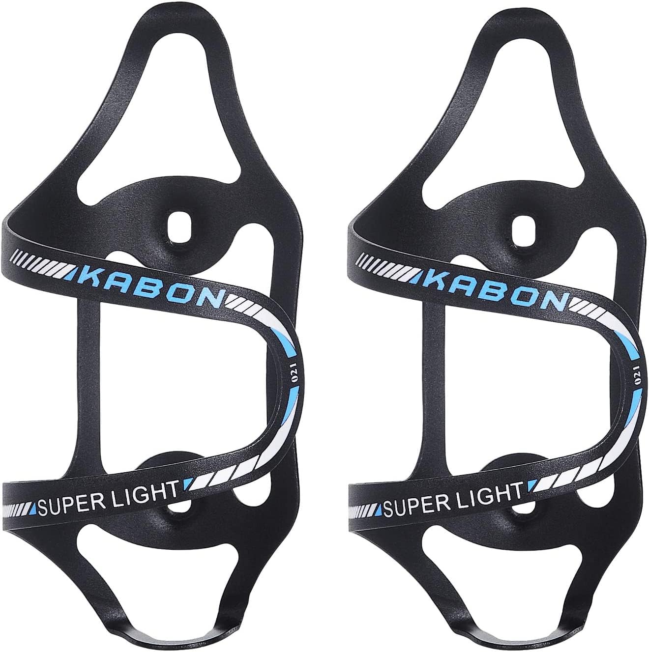 KABON Bike Water Bottle Holder, Lightweight Bicycle Alloy Aluminum Side Load Water Bottle Cage Brackets for Road Mountain Bike-2pcs