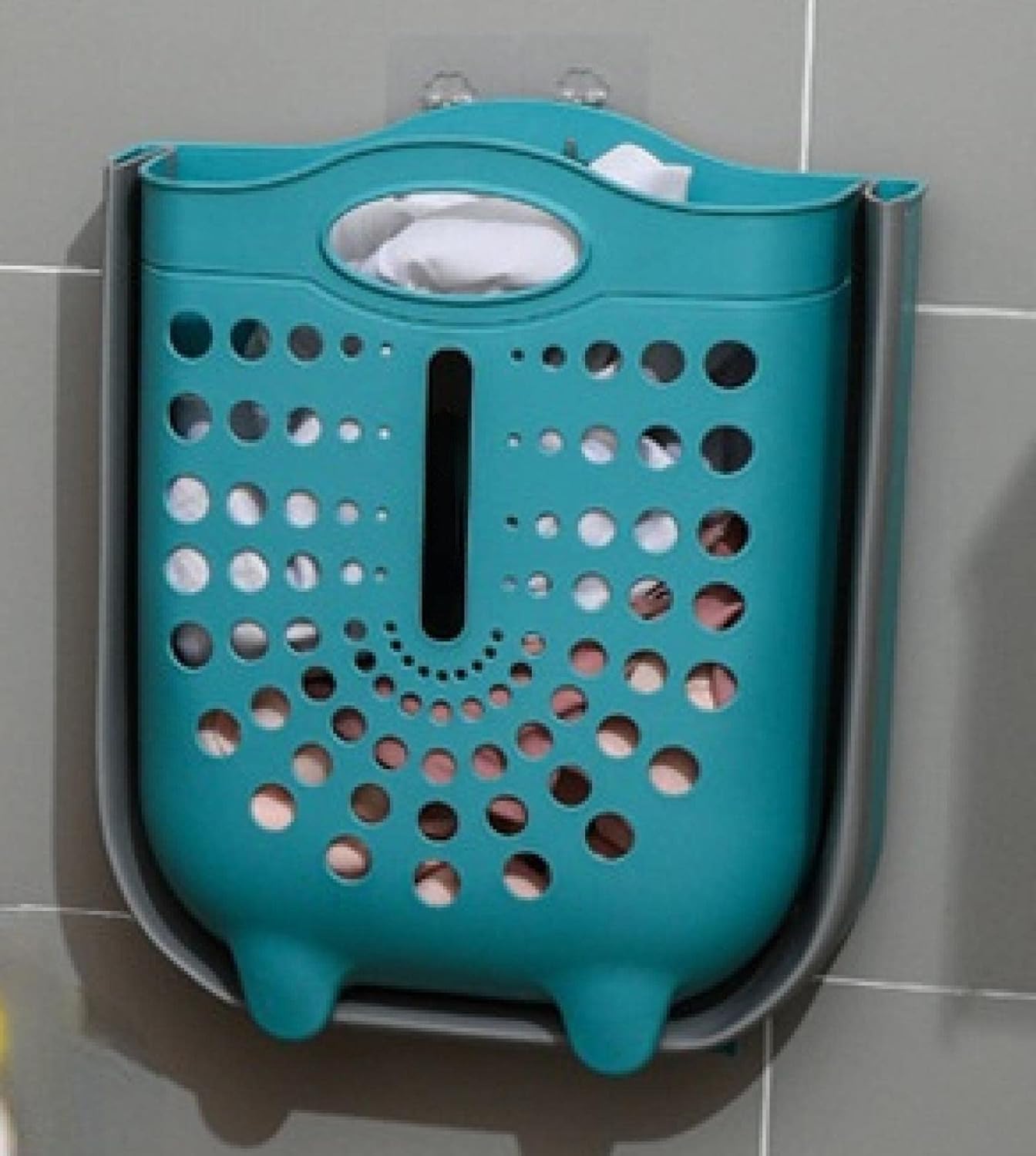 MOVACHEY Wall Hanging Dirty Clothes Basket Household