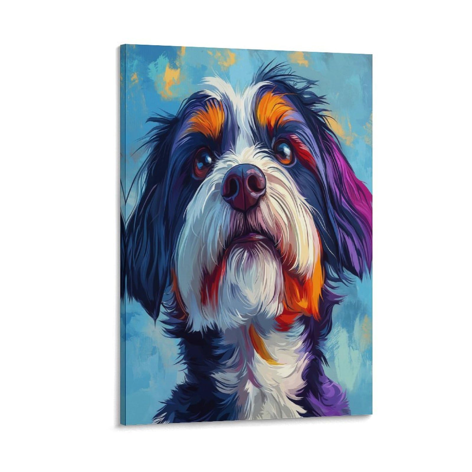 Peintures sur toile Shih Tzu déco murale moderne - Impression salon 40x60cm