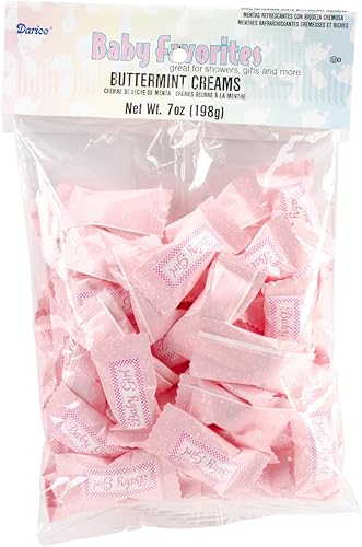 Vista 6 de Darice Mentas de mantequilla envueltas individualmente, 50 piezas, mentas de gran sabor, ideales para recuerdos de baby shower, adición divertida a