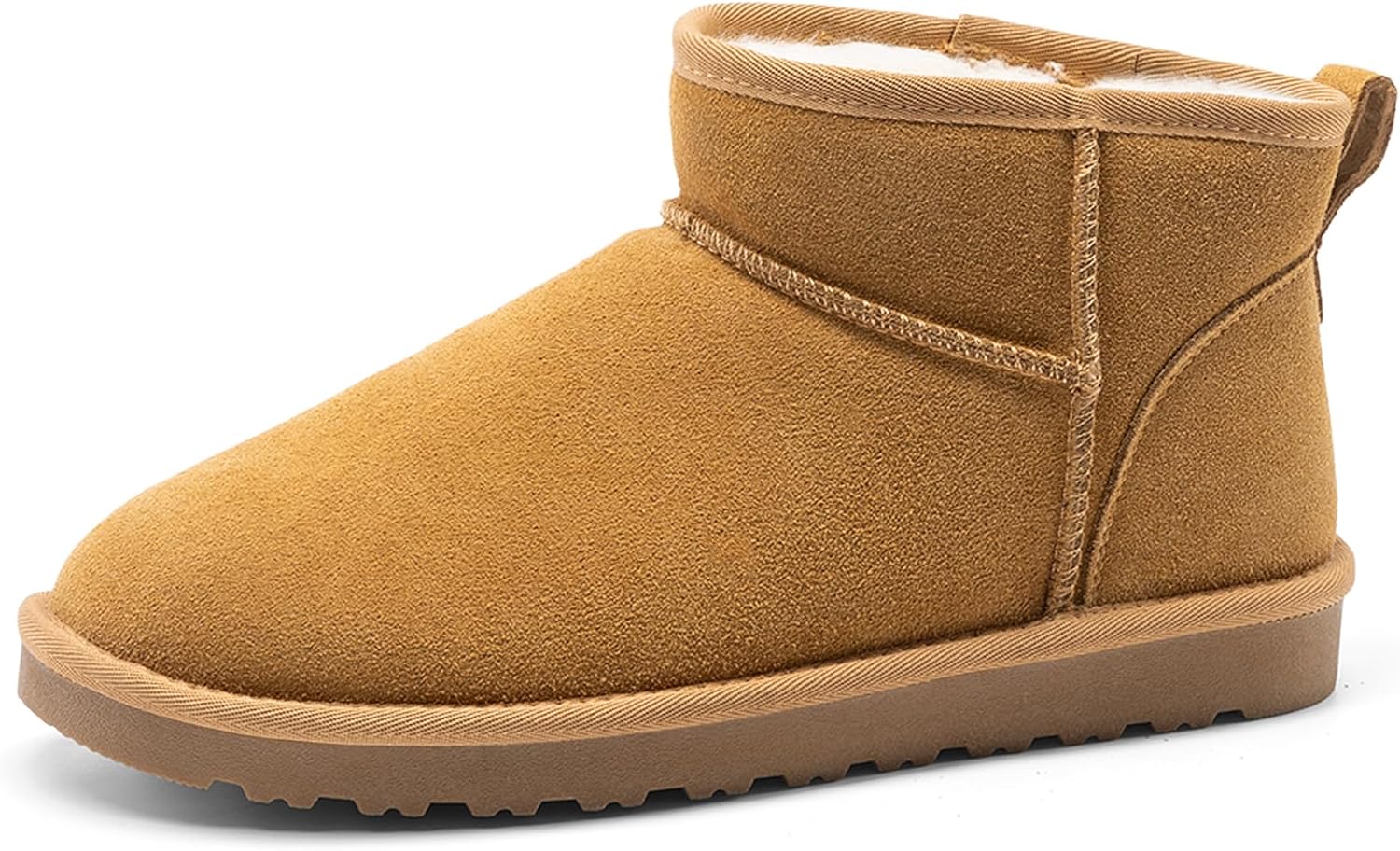 Bruno Marc Men's Winter Boots Cozy Suede Leather Cold Weather Outdoor Casual Warm FuzzyClasic Short Boots