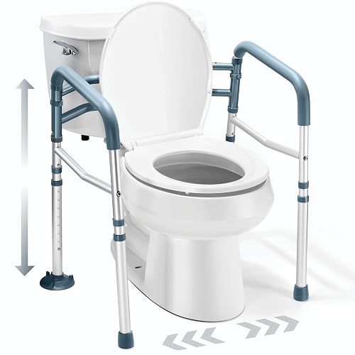Toilet Safety Rail - Adjustable Detachable Toilet Safety Frame with