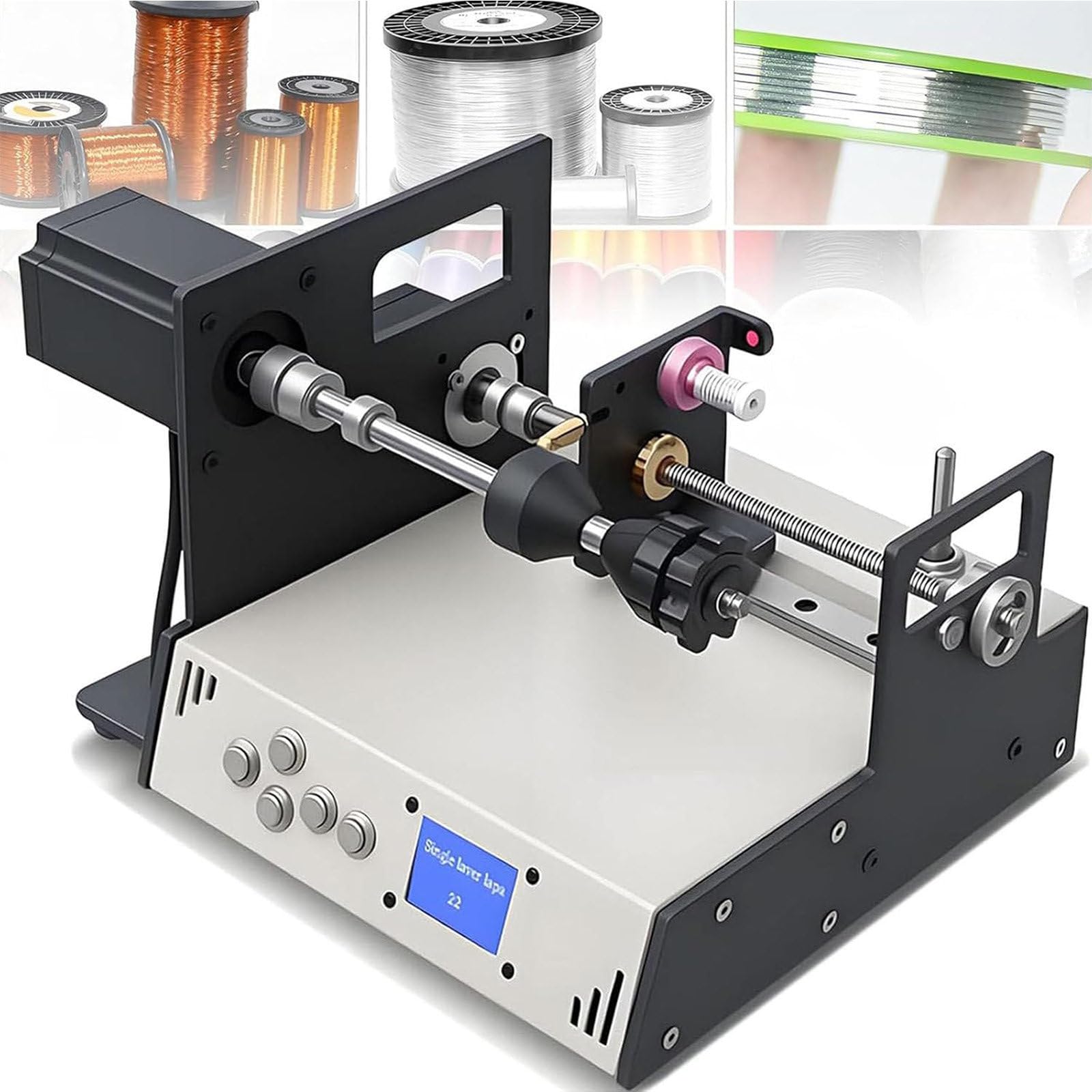 Bobinatrice compatta da tavolo per bobina, avvolgitore automatico facile da usare per la prototipazione e la produzione di elettromagneti e sensori personalizzati