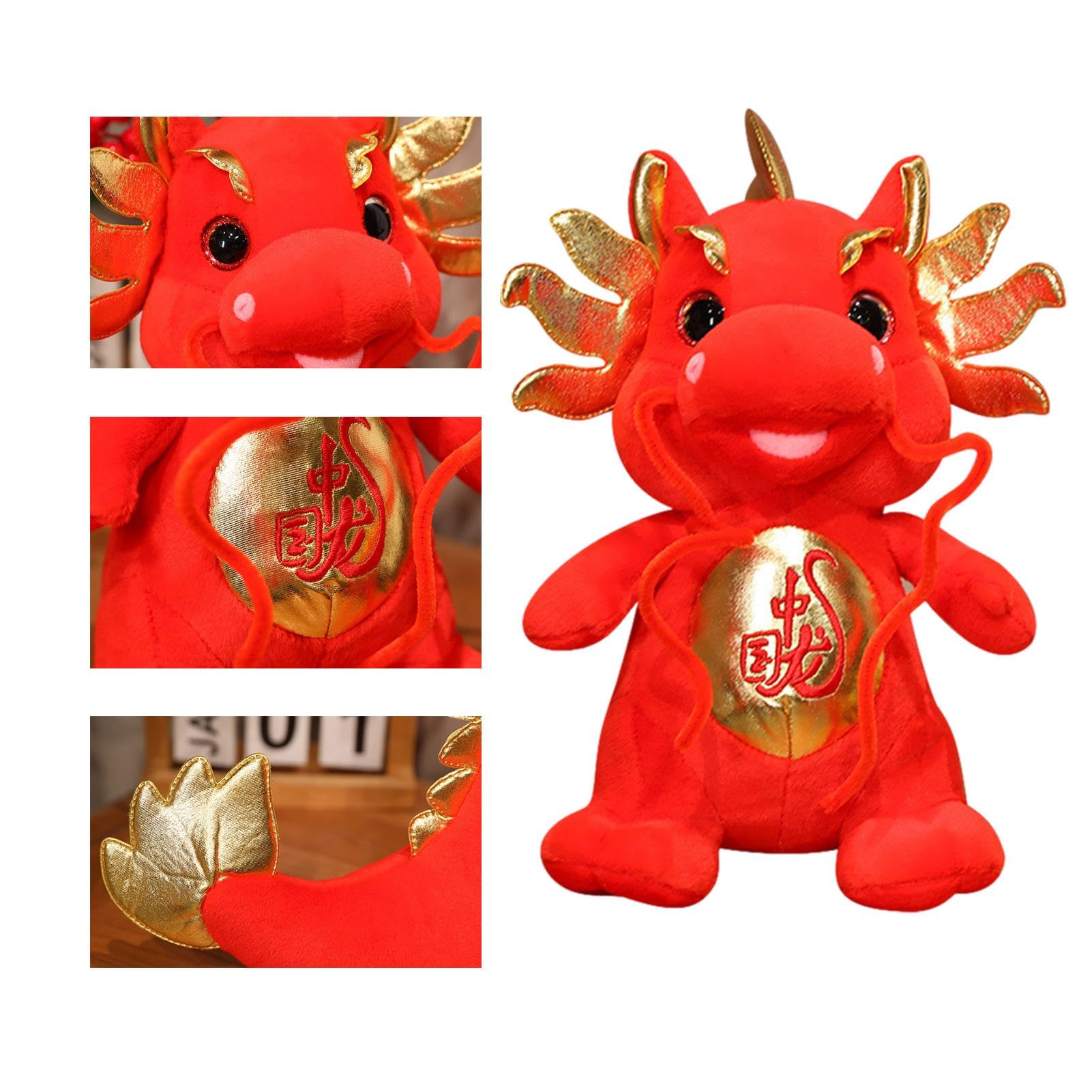 Amazon.co.jp: 旧正月 2024 ぬいぐるみ、チャイニーズ ドラゴン