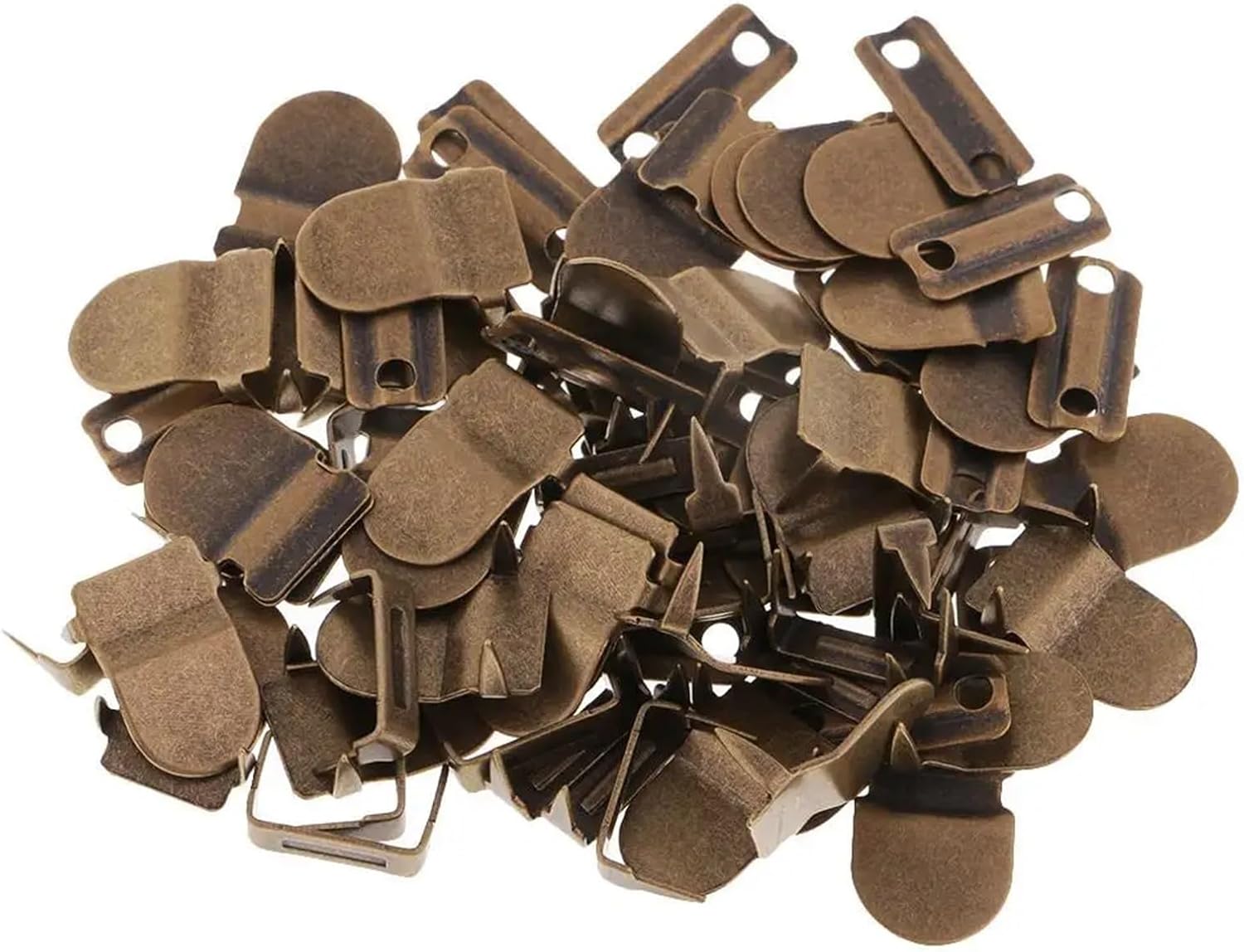 80 Sets No-Sew Hook & Eye Closure Fasteners for Clothing and Extension(Bronze)