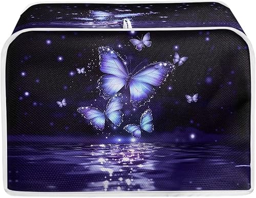 Miniatura 227 de Starry Night Toaster Covers 2 Slice Protectores de huellas dactilares a prueba de polvo y protección contra grasa para electrodomésticos Noche