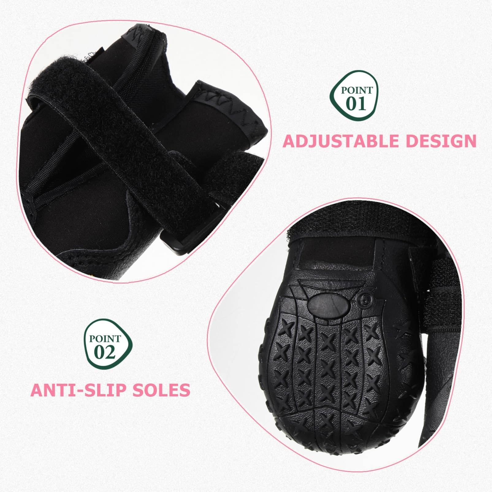 Mipcase 4 Piezas Perro Mascota Zapatos De Invierno Zapatos para Mascotas para El Verano Zapatos para Perros Botas para Perros Zapatos De Perro De Invierno Pata De Perro Cachorro