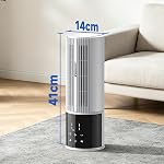 Portable Air Conditioners, Evaporative Swamp Cooler, Cooling Tower Fan with Mist Humidifier, 3 Speeds, Oscillating, Timer, Remote for Bedroom, Office, Dorm - Portable AC Standing Fan (Glacier White)