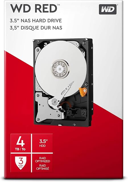 WD Red WDBMMA0040HNC-ERSN Dysk Twardy, 4TB Czerwony