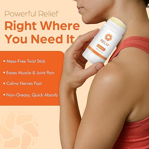 Miniatura 2 de Crema de cáñamo para músculos, articulaciones, nervios y piel, alivio de acción rápida, Relm Active Hemp Stick, 1000 mg 3 oz