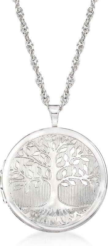 Collar con medallón del árbol de la vida en plata de ley