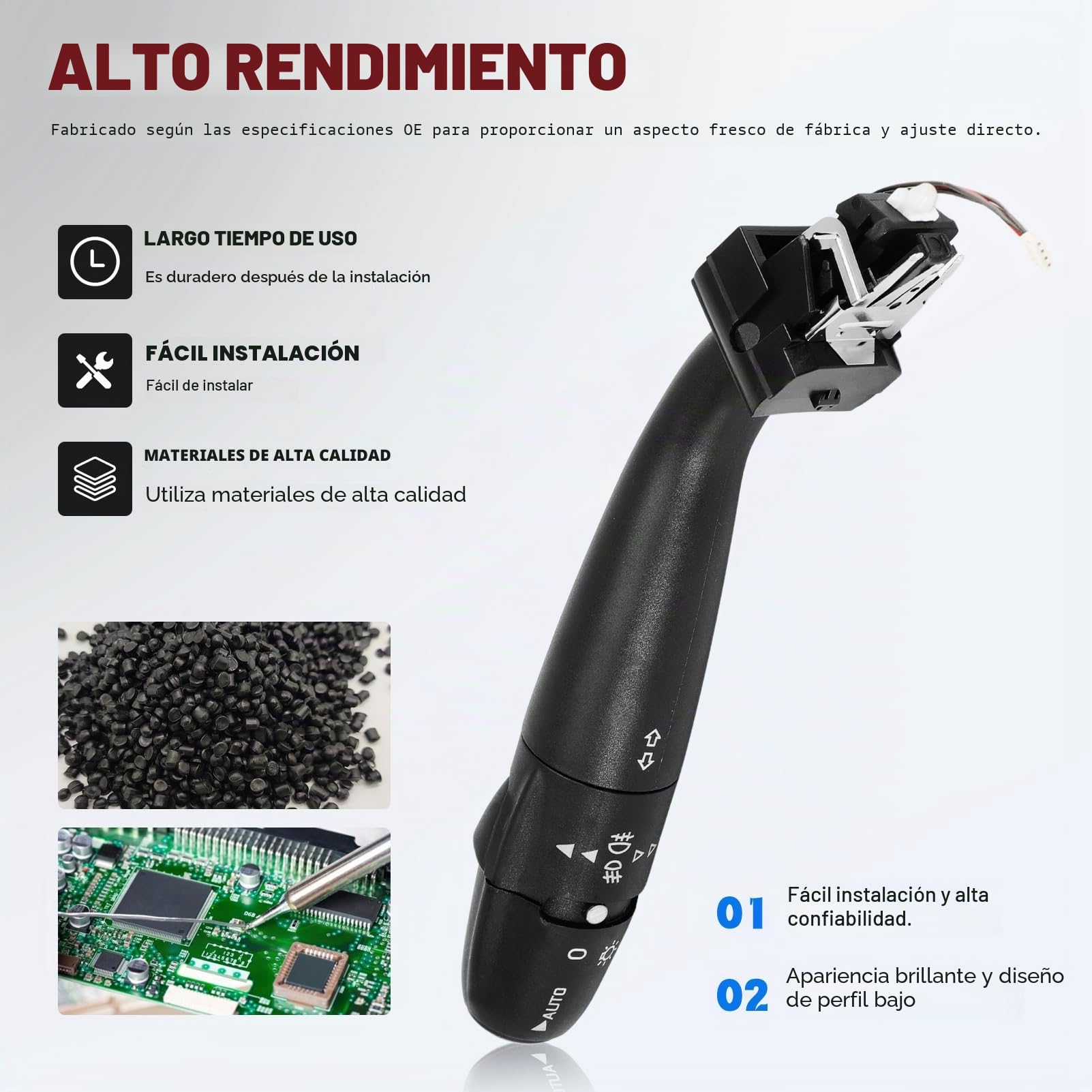 Interruptor de dirección Clignotants feux antibrouillard, compatible con BERLINGO C4 SC5 C8 XSARA, 206 307 406 PARTNER. Sustituye a 6239.GT y 96450912XT