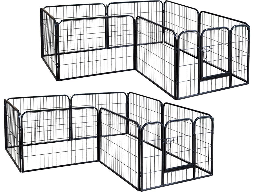 Buy PetPremium Dog Pen Metal Fence Gate Portable Outdoor RV Play Yard