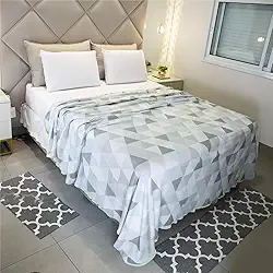 Lençol Casal Sem Elástico Malha Estampada 100% Algodão Para Se Cobrir 2,20 x 2,20m Toque Macio, Conforto e Durabilidade Cozzilar (Modelo 10)