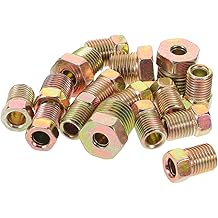 Mipcase 12 Pieces Compression Fitting For Brake Pipes Automotive Brake Pipe Fittings Brass Part Teeth For Pipe Fittings