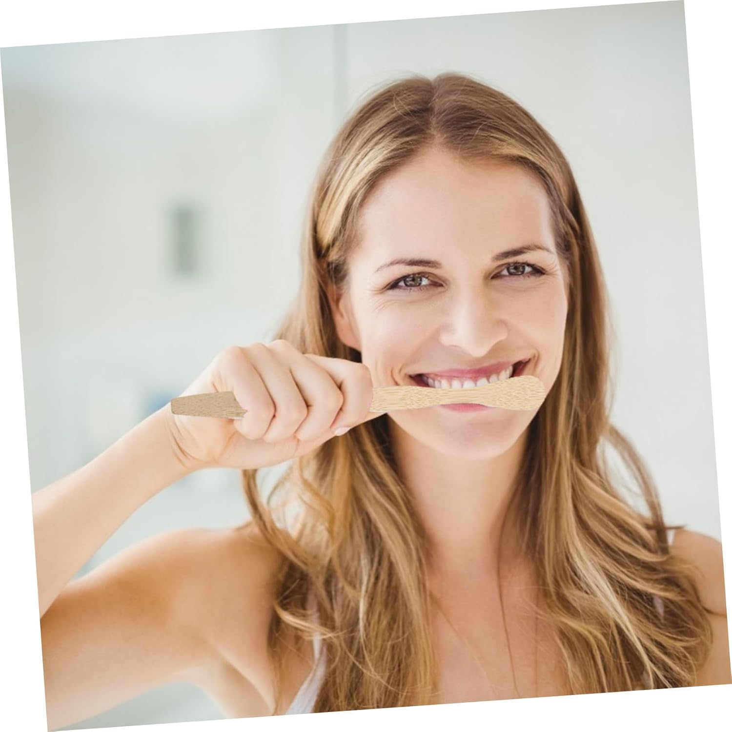 NOLITOY 12-Piece Bamboo Tongue Scraper Set Oral Care Tools for Effective Tongue Cleaning and Fresh Breath