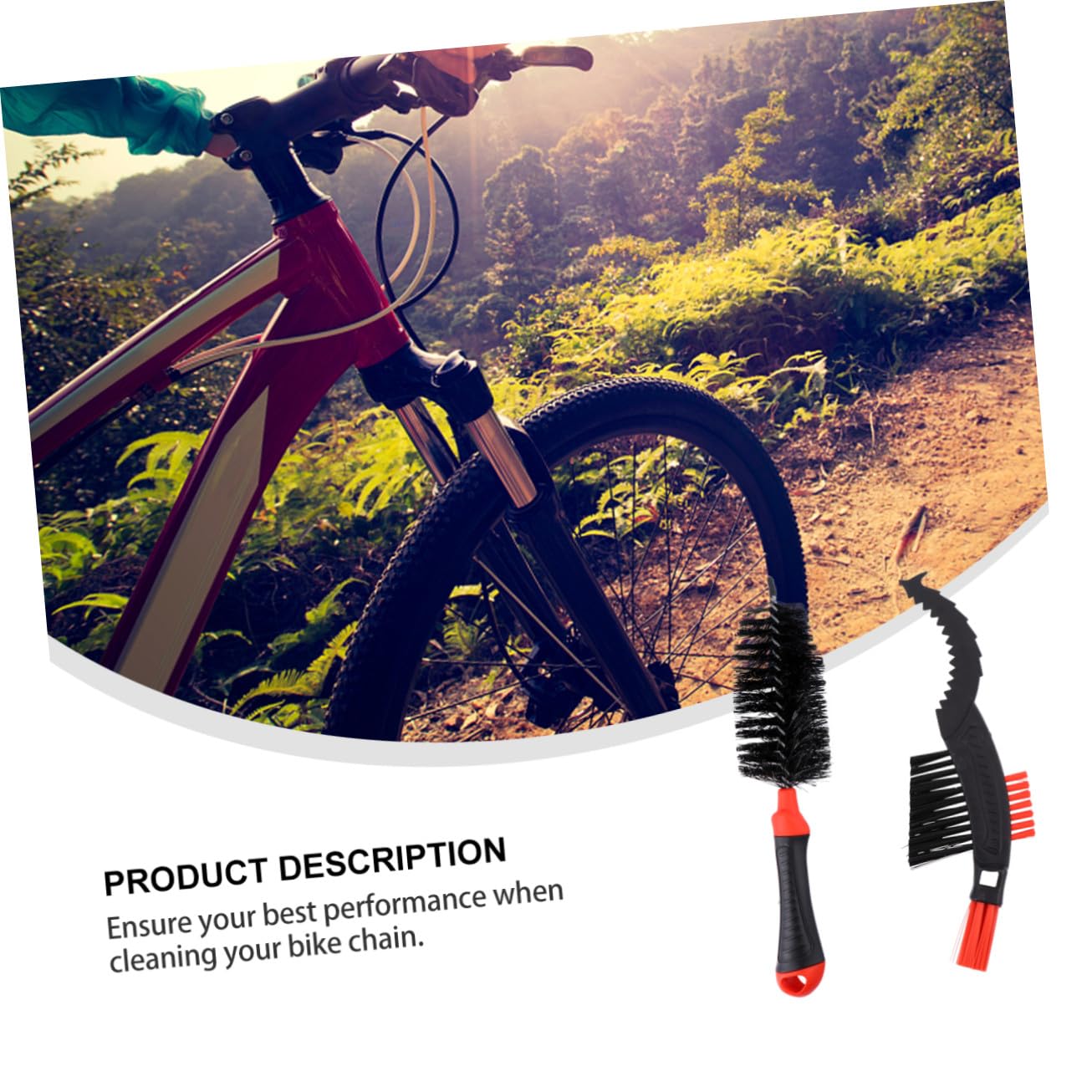ibasenice 3 set Set Di Spazzole Per Pneumatici Pulitore Per Catene Di Biciclette Pulitore Per Catene Di Biciclette Spazzola Per La Pulizia Delle Di Kit Per 2 pezzi*3