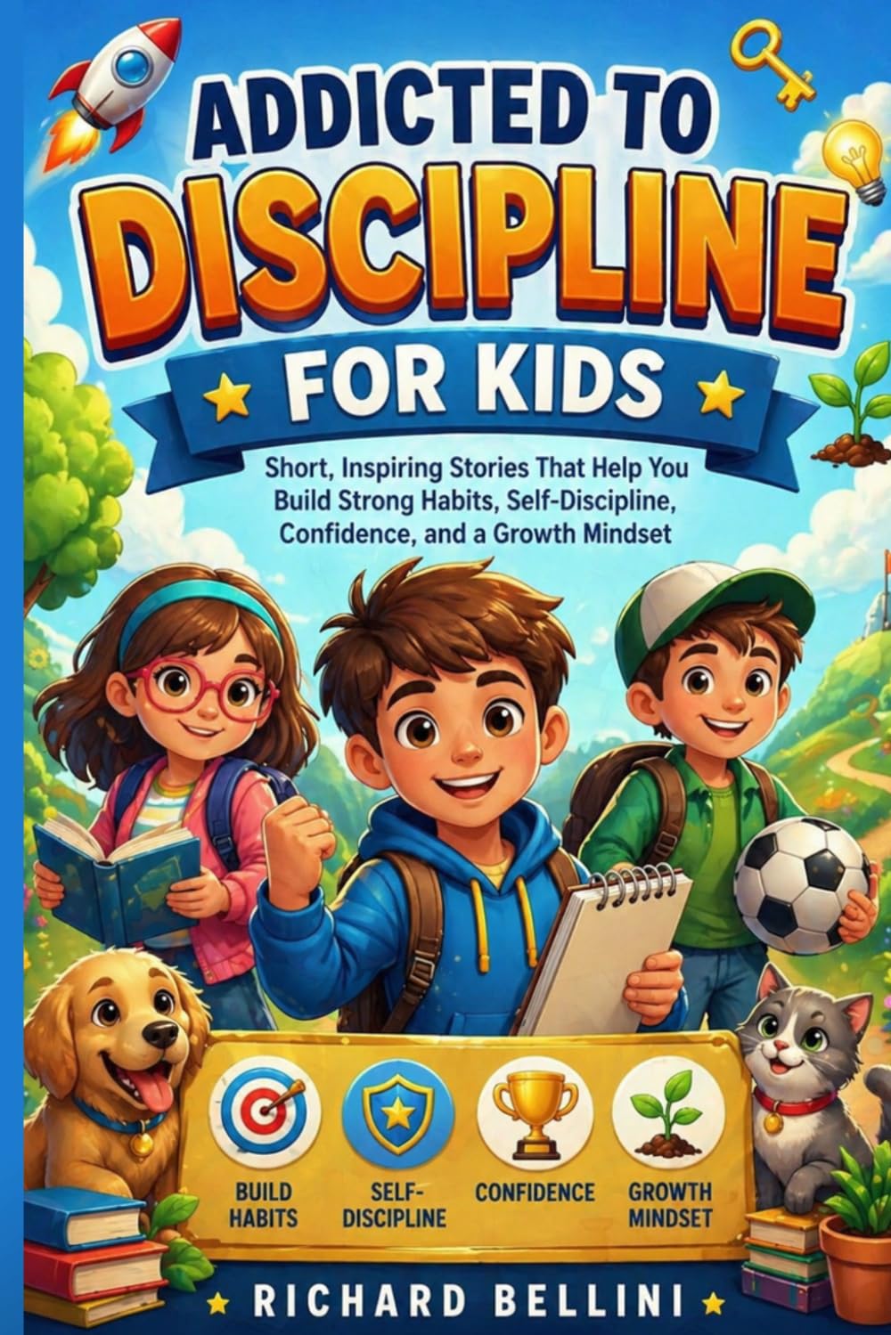 Addicted to Discipline For Kids: Short, Inspiring Stories That Help You Build Strong Habits, Self-Discipline, Confidence, and a Growth Mindset