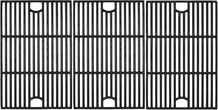 720-0896 Grill Grates Replacement Part for Nexgrill 6 Burner 720-0896B | 17 inch, for 720-0898 720-0896X 720-0896E Gas Grill, Cast Iron Cooking Grids for Nexgrill 6-Burner Deluxe 720 0896b Gas Grill