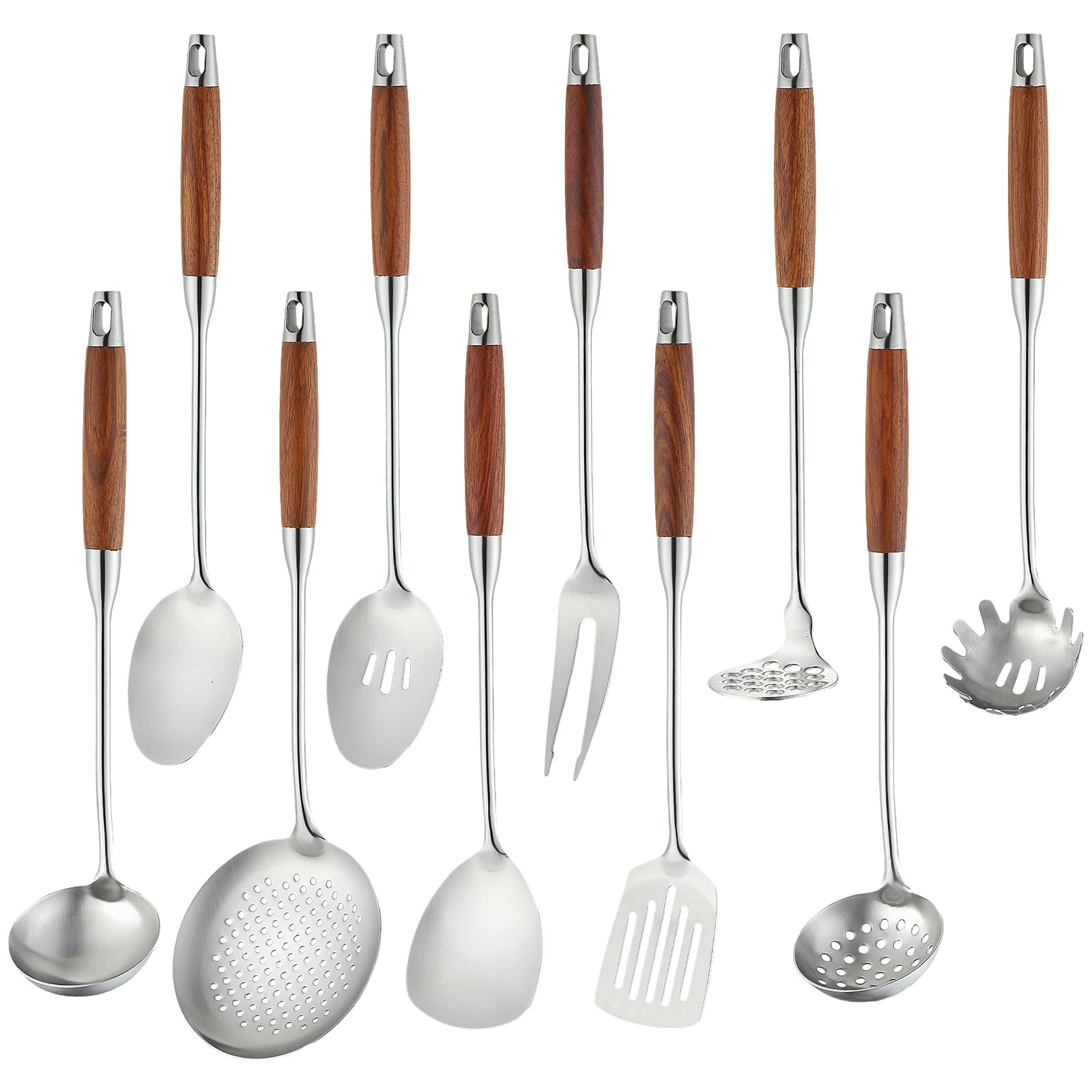 10 Stainless Steel Cooking Utensils