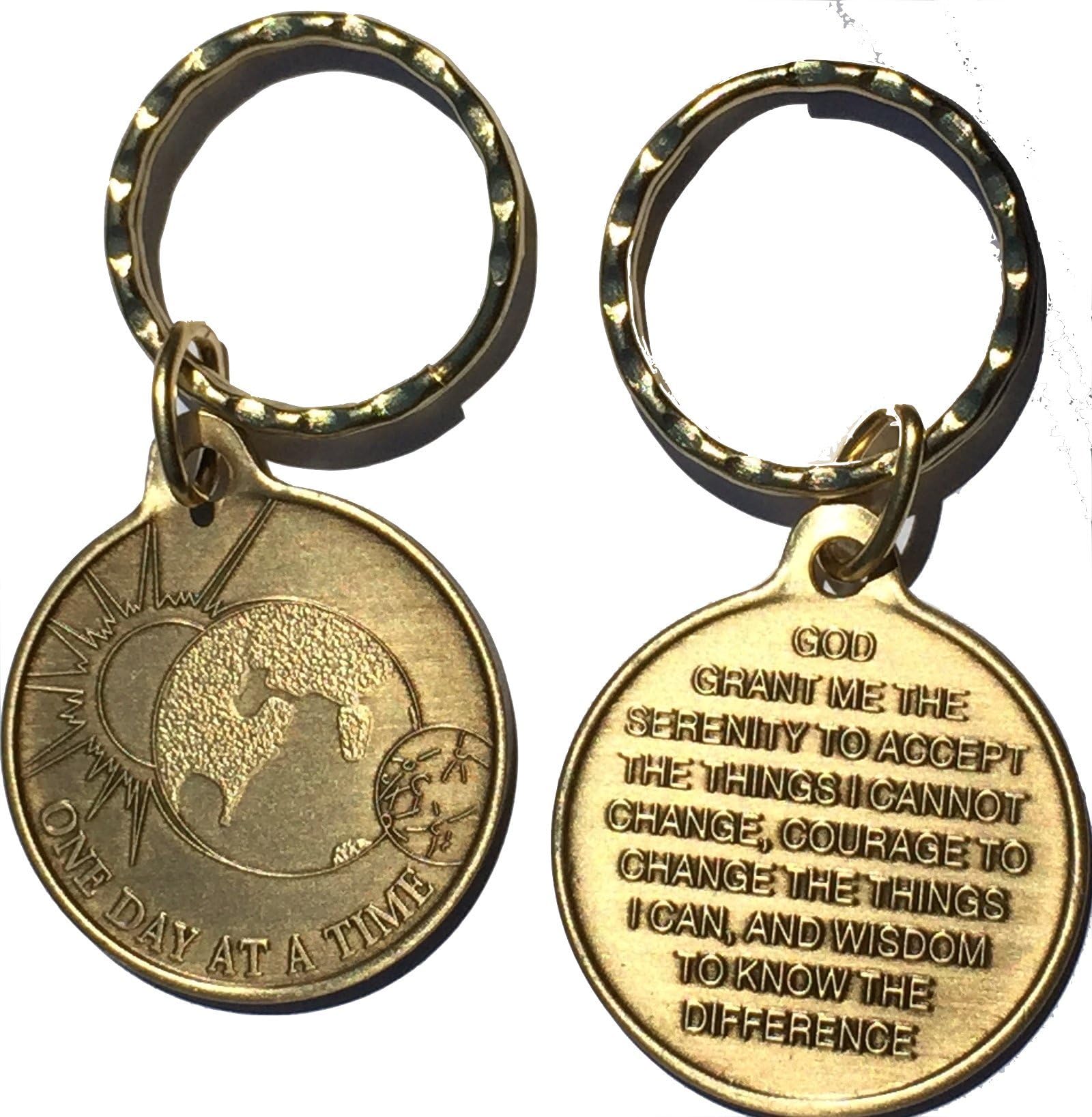 Chip Sobrietà Dark Moon AA - Con Preghiera 7° Passo Per Anniversari Recupero