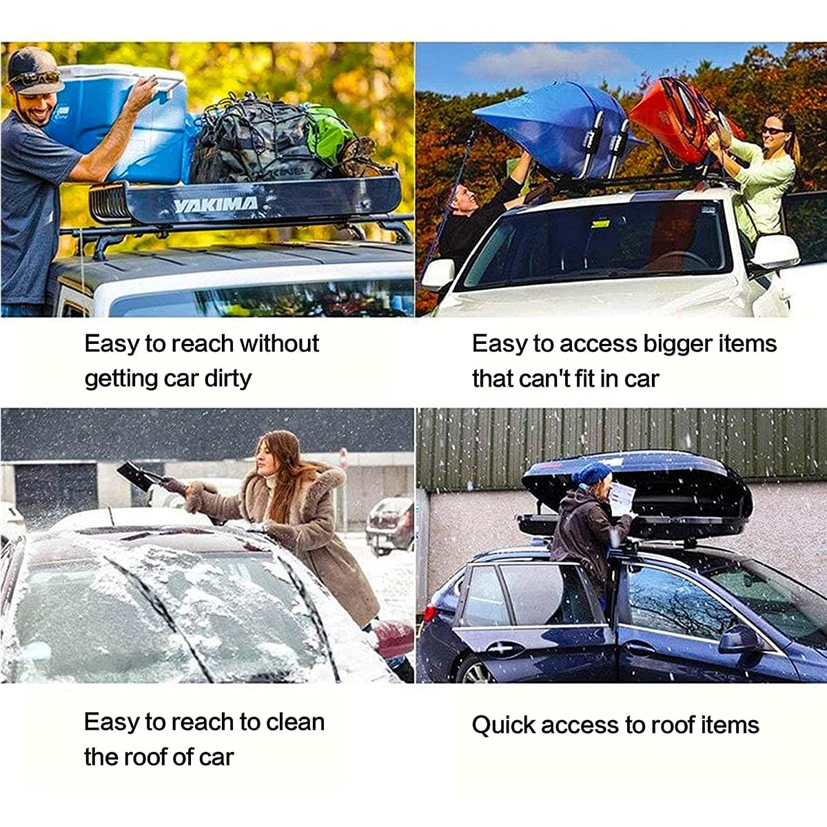 Pedale Pieghevole Per Porta Auto Ygapuzi - Scalino Per Tetto, Portanza 400 Lbs, Con Rompivetro Di Emergenza - Foto 10