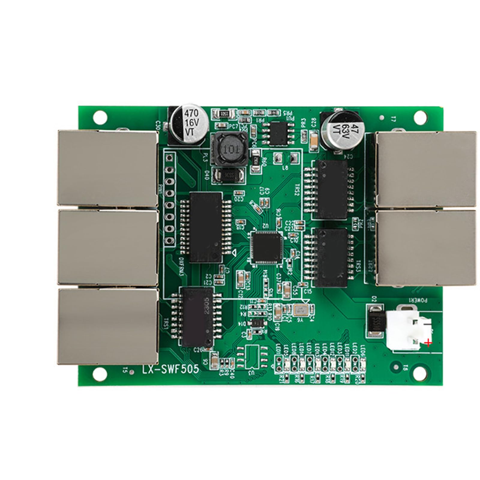Industriale 5 Porte 10/100M Ethernet Switcher Modulo RJ45 Dispositivo di trasmissione di rete Interna Accessori Scheda Madre Desktop Gigabit Ethernet Center