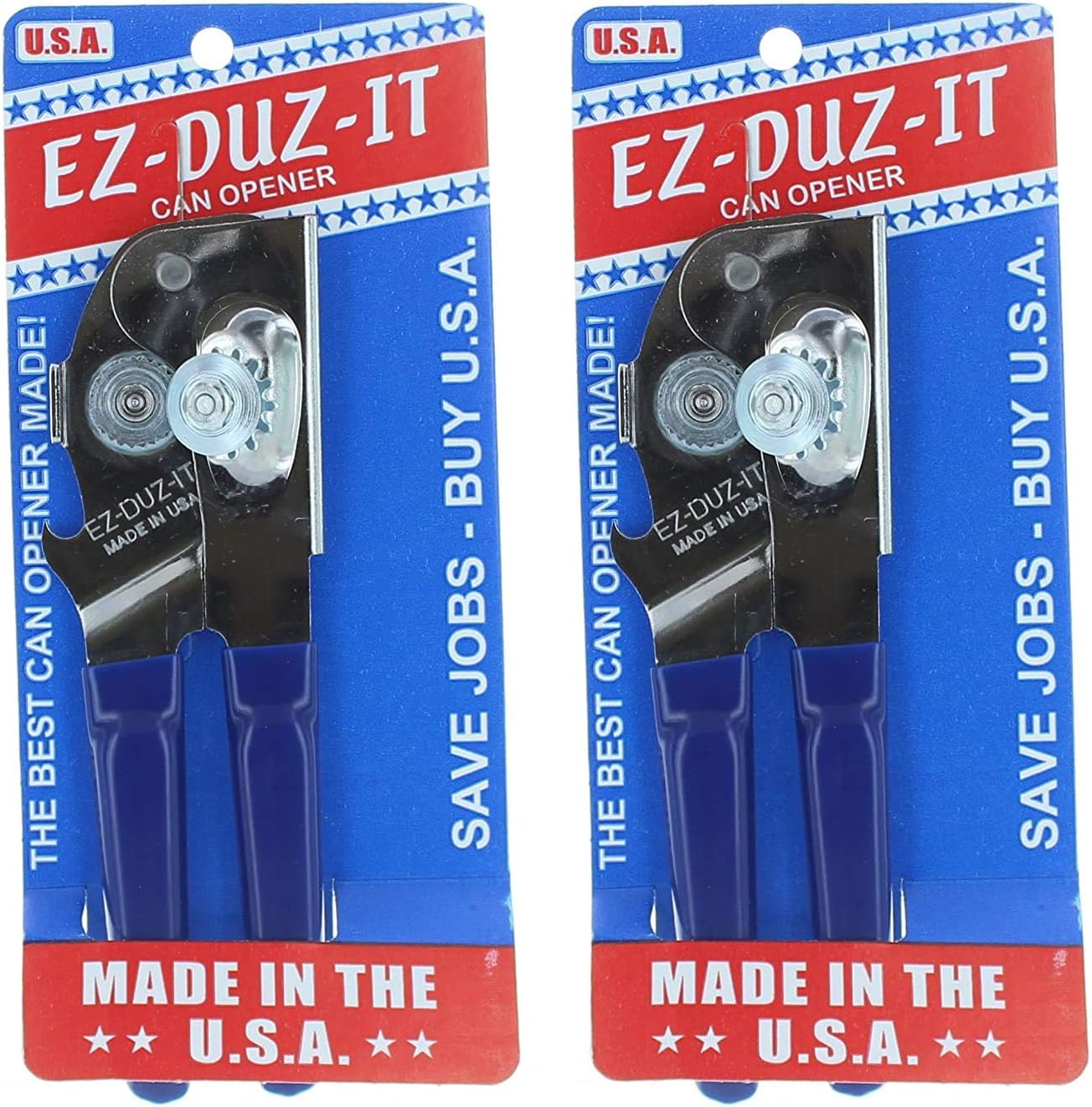EZDUZIT Can Opener, (Blue) 2 Pack Home & Kitchen
